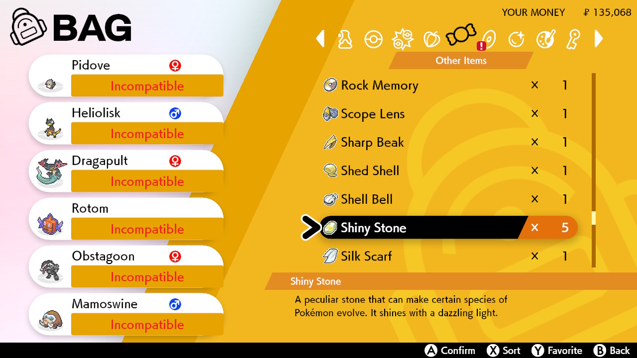 Pokemon Sword and Shield Shiny Stone