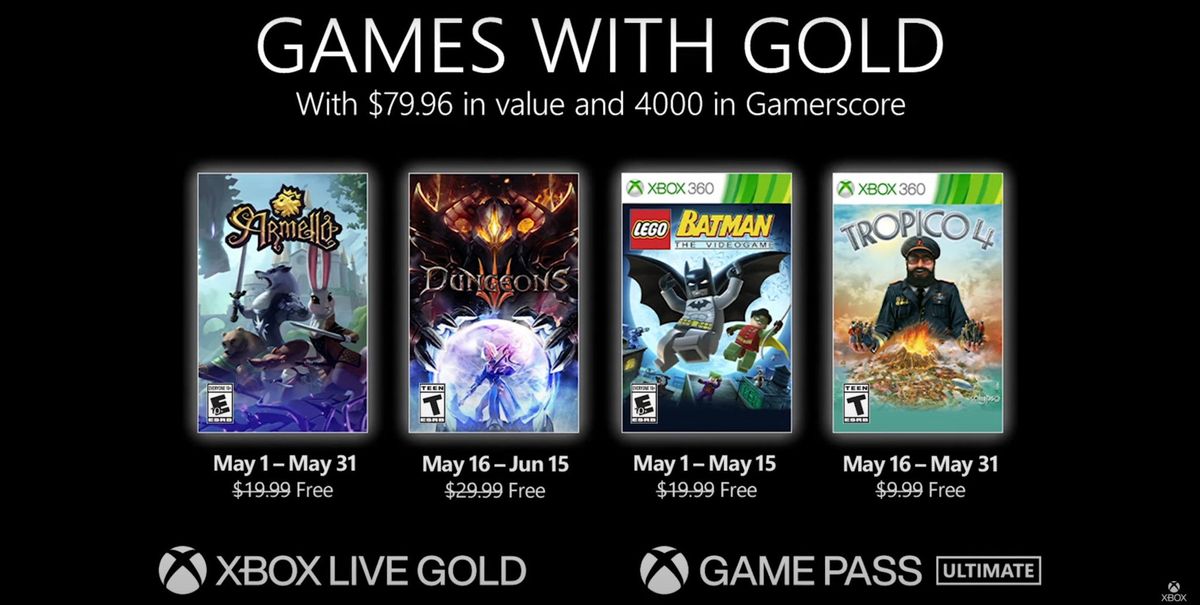 Xbox Games With Gold For May Include LEGO Batman, Tropico 4, And More ...