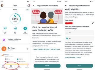 Fitbit Afib set up