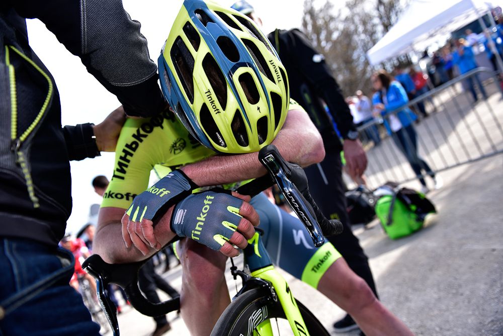 Jesper Hansen (Tinkoff) after an all-out effort to win stage 4 in Croatia