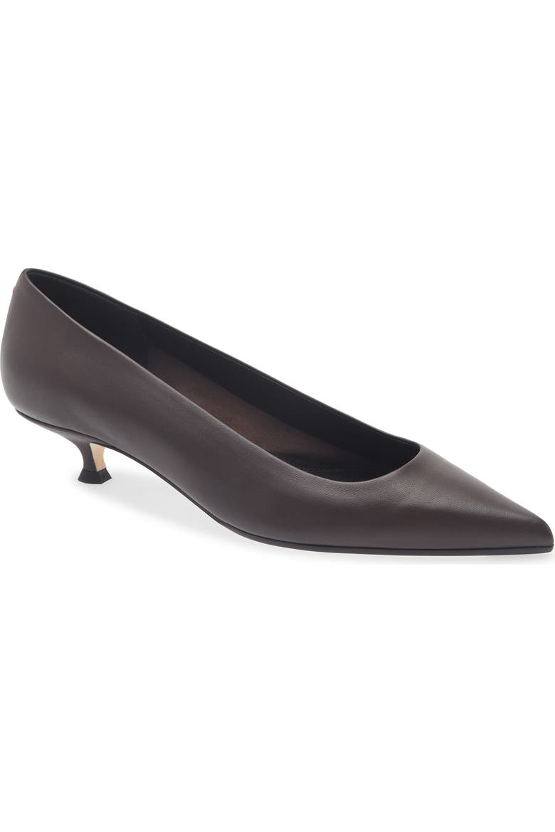 Cari Pointed Toe Kitten Heel Pump