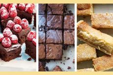 A collection of the best traybake recipes including chocolate brownie and lemon slices