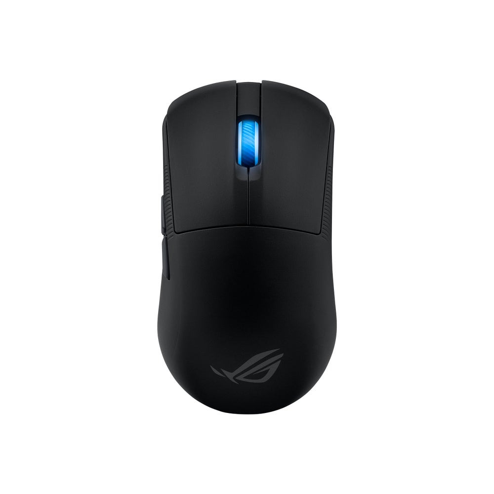 Render of the ASUS ROG Harpe Ace Mini wireless gaming mouse.