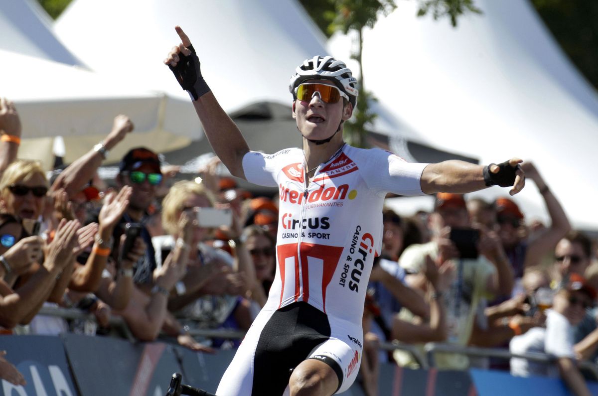 Mathieu van der Poel (Corendon-Circus) wins the Dutch road race championships