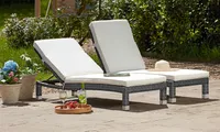 Palermo Rattan-Effect Loungers | Was £199.99 now £99.98 at Groupon