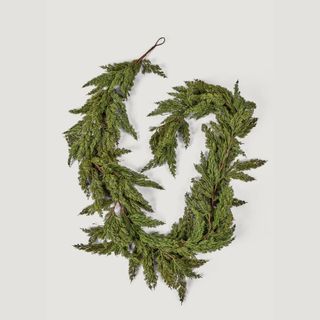 faux green foliage garland