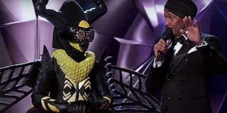 Nick Cannon and Gladys Knight as The Bee on The Masked Singer