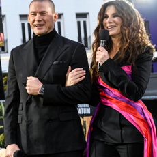 Channing Tatum and Sandra Bullock attend the UK Special Screening of "The Lost City" at Cineworld Leicester Square on March 31, 2022 in London, England