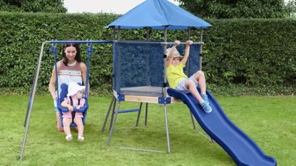 Cheap climbing frames: Chad Valley Climbing Frame with Toddler Swing and Kids Slide