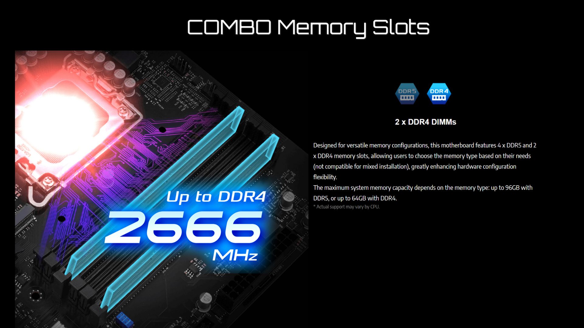 The DDR4 slots on the ASRock H610M COMBO