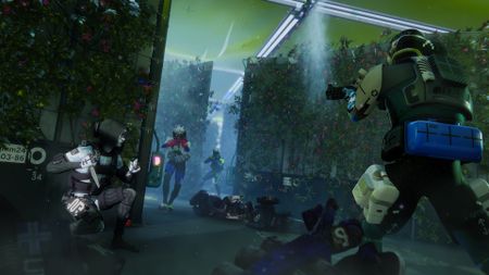 Marathon runners preparing to attack each other