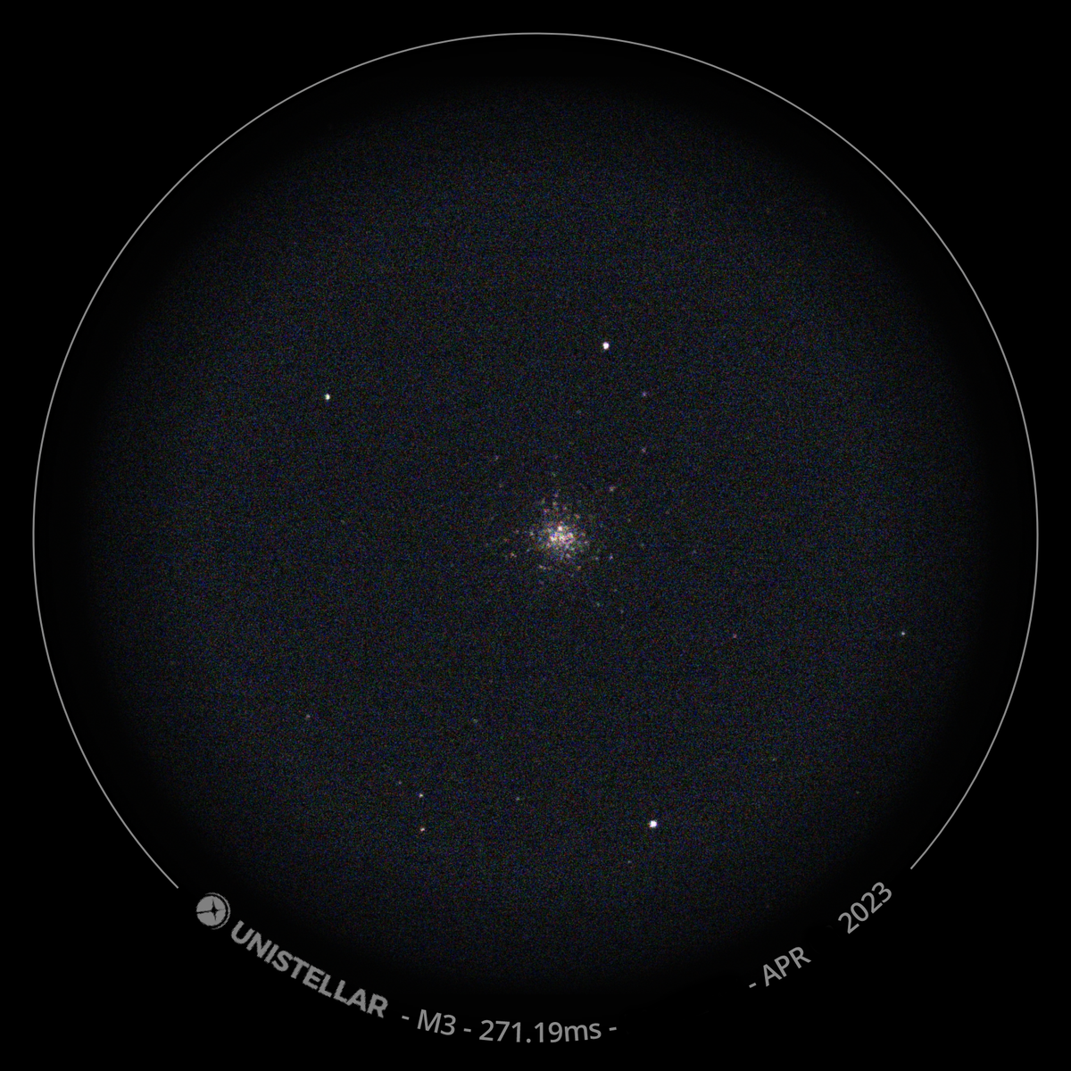 stars seen though the Unistellar eQuinox 2 telescope