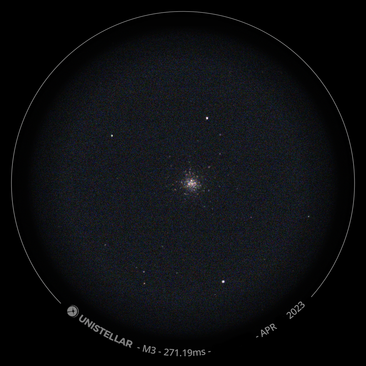 stars seen though the Unistellar eQuinox 2 telescope