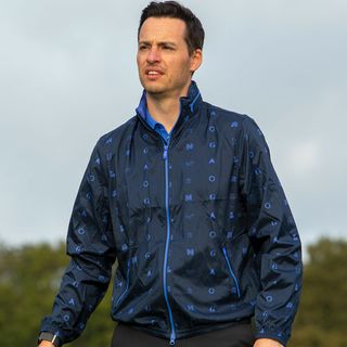 Original Penguin Logo Print Golf Wind Jacket