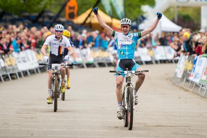 Raphael Gay wins the junior men's race in Albstadt
