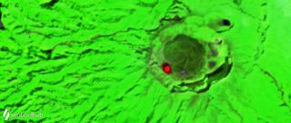 Satellite data collected on Jan. 3, 2021 shows a thermal anomaly in the La Soufrière volcano, suggesting magma close to the surface.