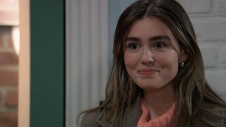 Braedyn Bruner as Emma smiling in General Hospital