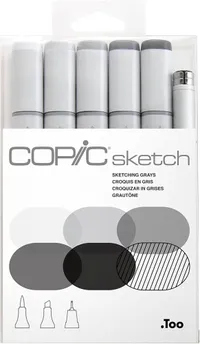 Copic Sketch 5 color grey set