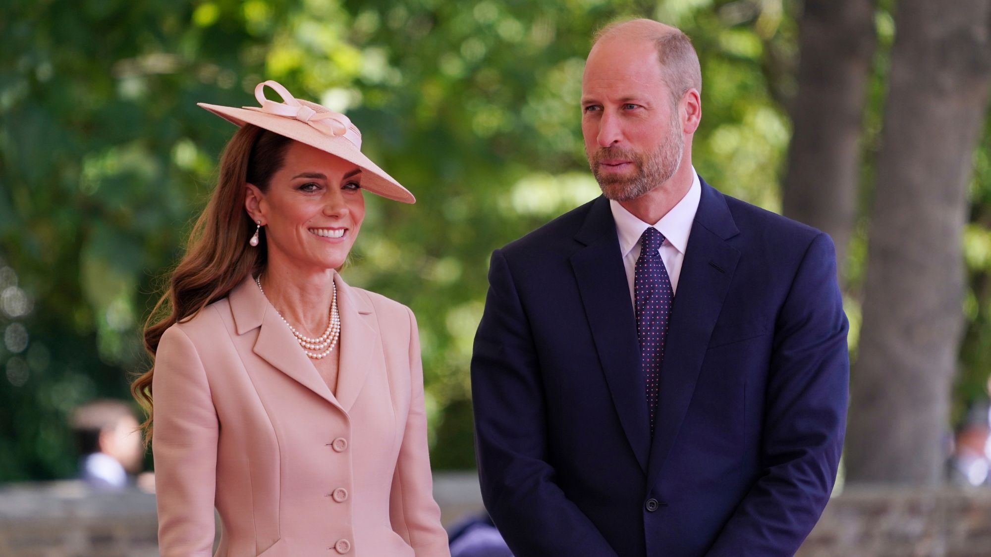 Prince William and Princess Kate attend a state visit by the President of the French Republic