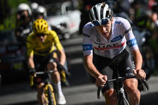 Tadej Pogačar and Jonas Vingegaard do battle on stage 14 of the 2023 Tour de France