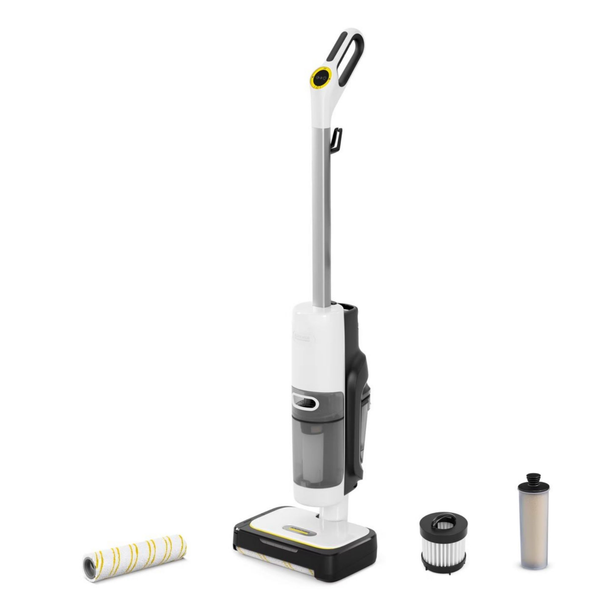 Karcher SCV 4 Steam Vacuum Cleaner and accessories on a white background