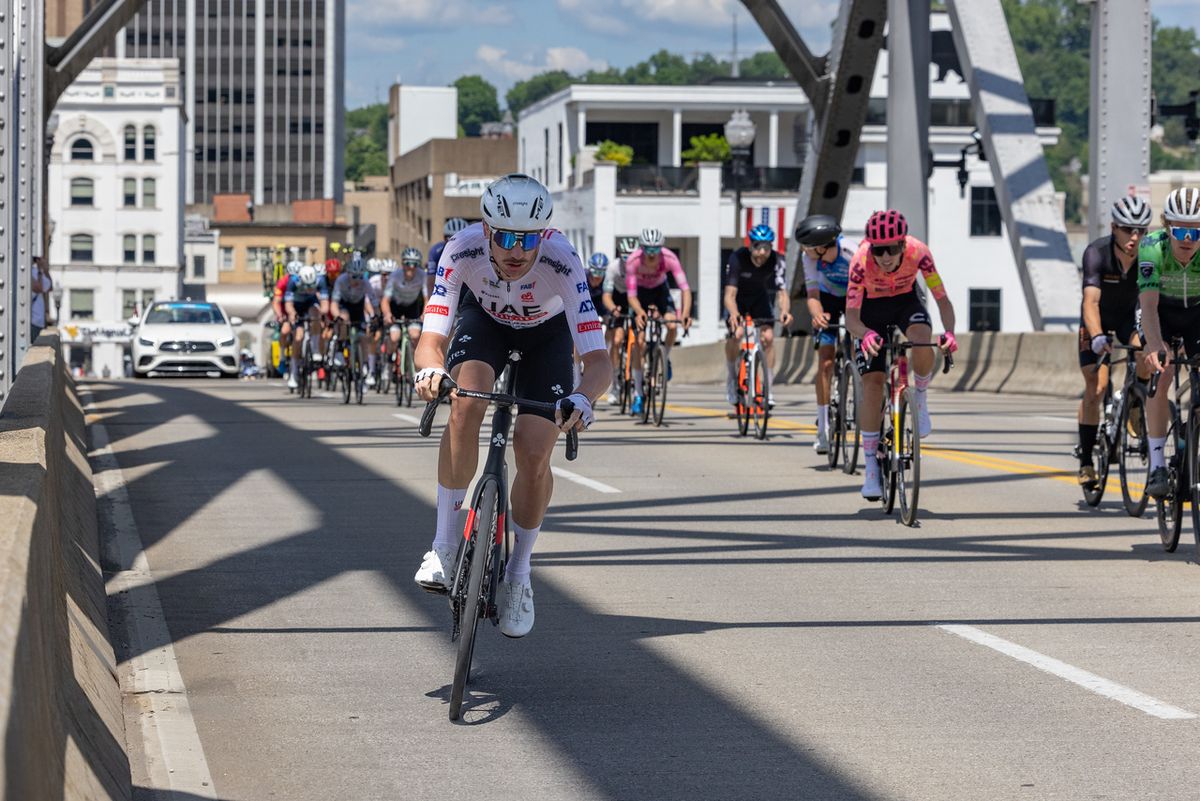 Brandon McNulty (UAE Team Emirates) ended up having to do a lot of work through the day to cover moves and attacks from other ridrers