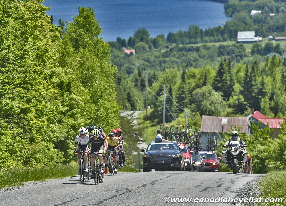 The riders face one of four KoM climbs