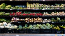Produce on the shelves at a Target store in Austin, Texas. 