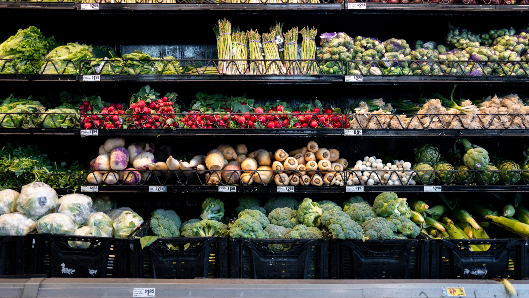 Produce on the shelves at a Target store in Austin, Texas. 