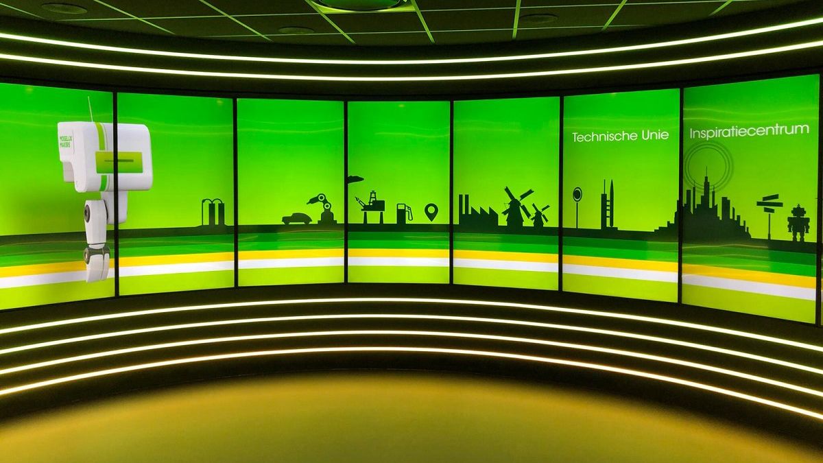 PPDS digital signage installed at the Technische Unie Experience Center in the Netherlands