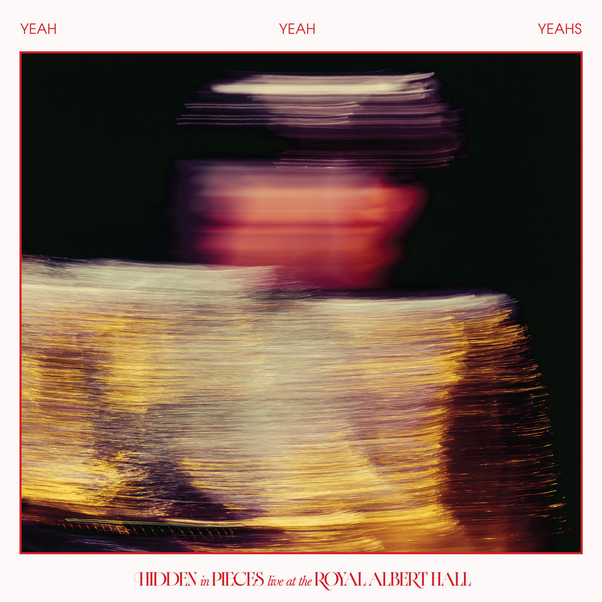 The album artwork for Yeah Yeah Yeahs live album Hidden in Pieces live at the Royal Albert Hall