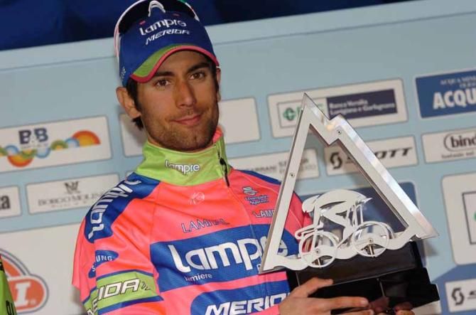 Diego Ulissi (Lampre Merida) finished second behind Peter Sagan in Camaiore.