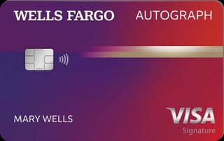 A picture of the Wells Fargo Autograph Visa credit card