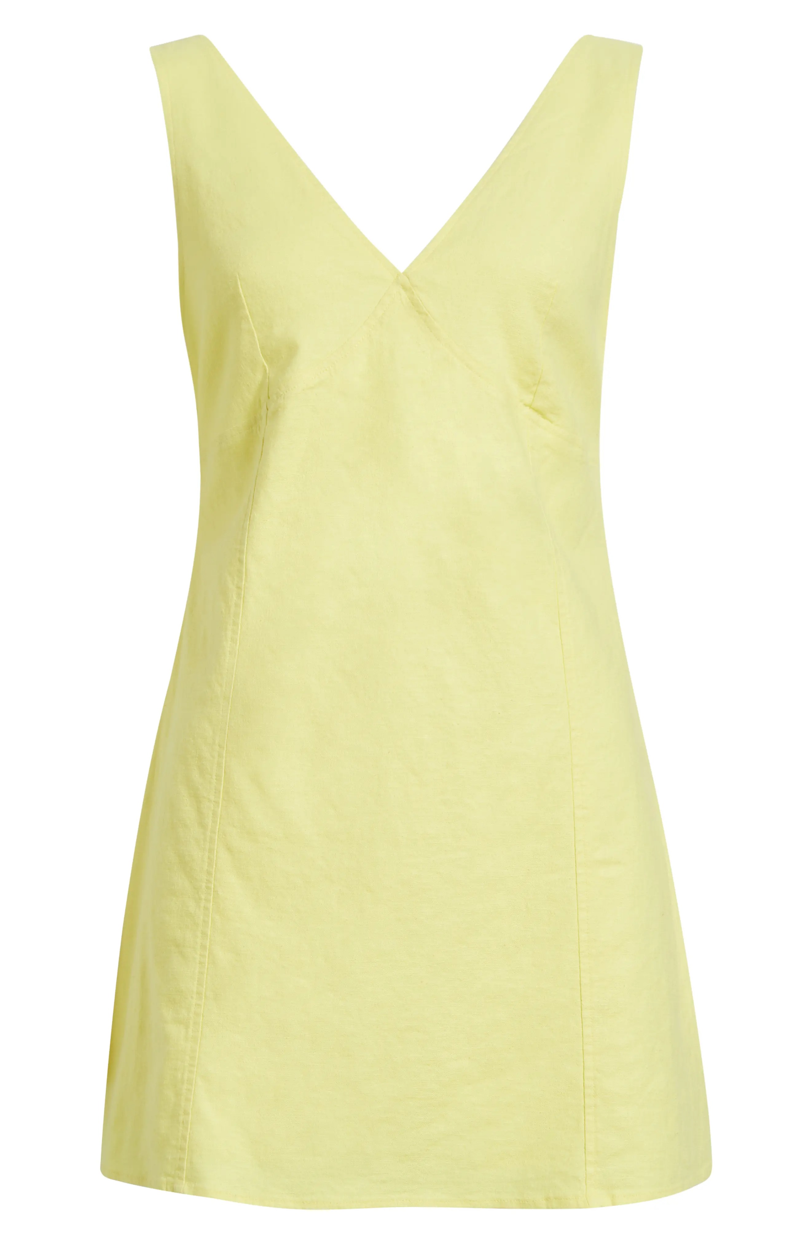 Open editing, sleeveless linen mixed fan