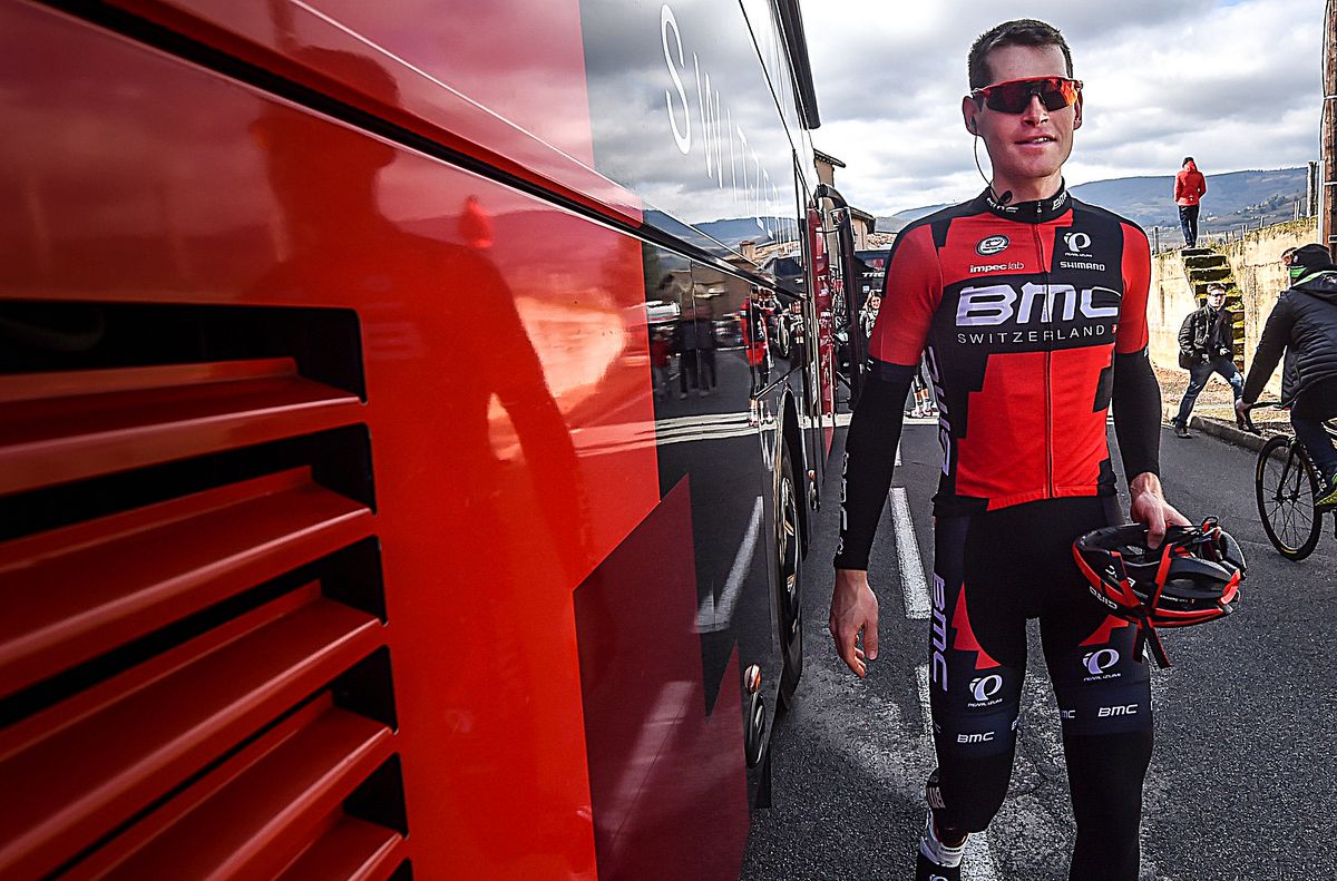 Ben Hermans at the BMC team bus