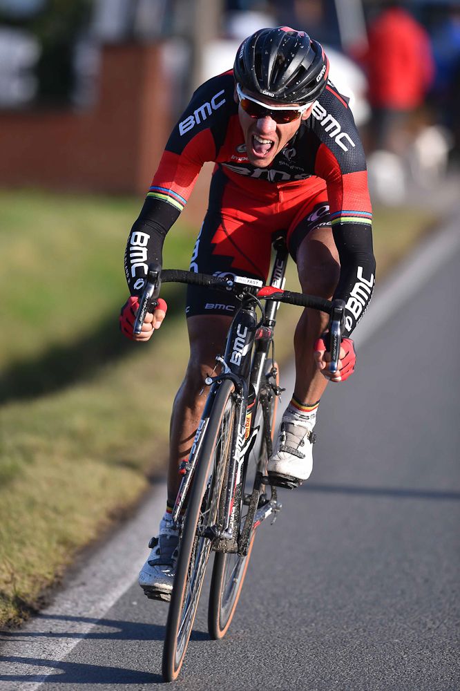 Phillipe Gilbert tried a last-ditch solo effort in the final 5km.