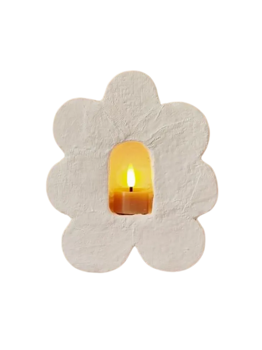 Handmade Plaster Candle Niche