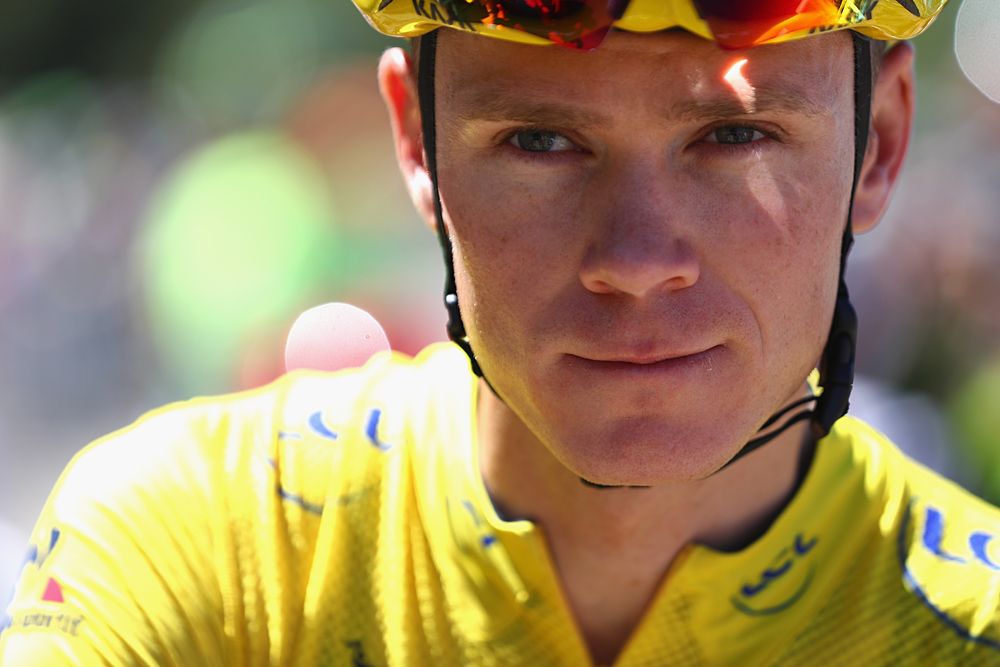 Yellow jersey Chris Froome (Team Sky)