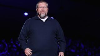 LOS ANGELES, CA - JUNE 10: Matt Firor, Game Designer and Producer, speaks about 'Elder Scrolls Online' during the Bethesda E3 conference at the Event Deck at LA Live on June 10, 2018 in Los Angeles, California. The E3 Game Conference begins on Tuesday June 12. (Photo by Christian Petersen/Getty Images)