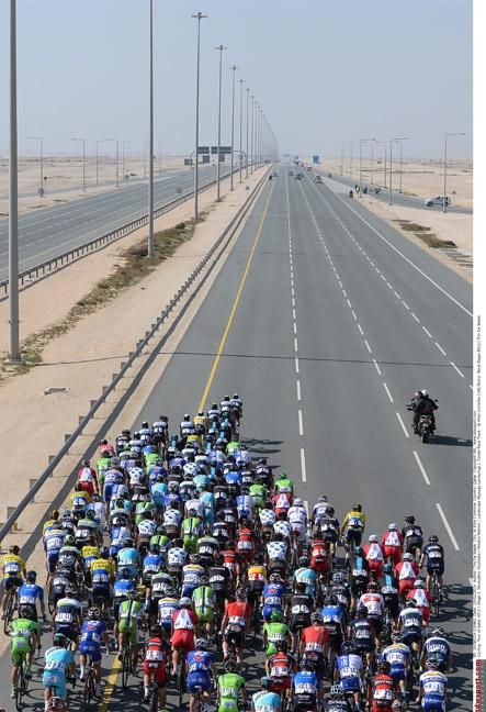Straight roads ahead for the peloton