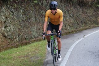 Rigoberto Urán trains near his home for the 2019 Tour Colombia 2.1 in February