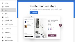 Constant Contact Website Builder's interface for adding a store