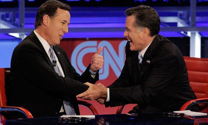Rick Santorum, Mitt Romney