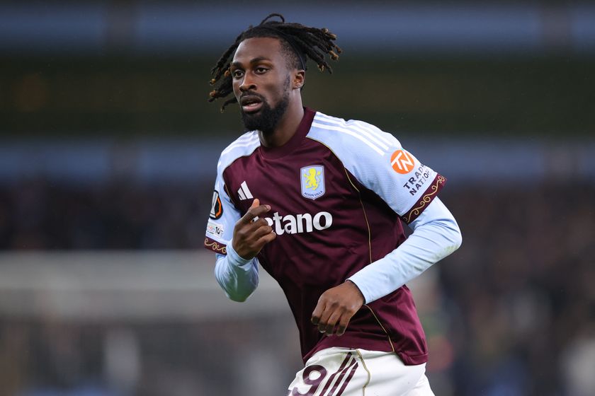 Aston Villa forward Evann Guessand