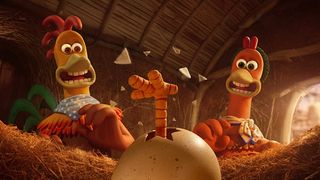 Rocky and Ginger in Chicken Run: Dawn of the Nugget