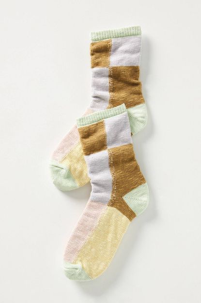 Hansel From Basel Patchwork Crew Socks