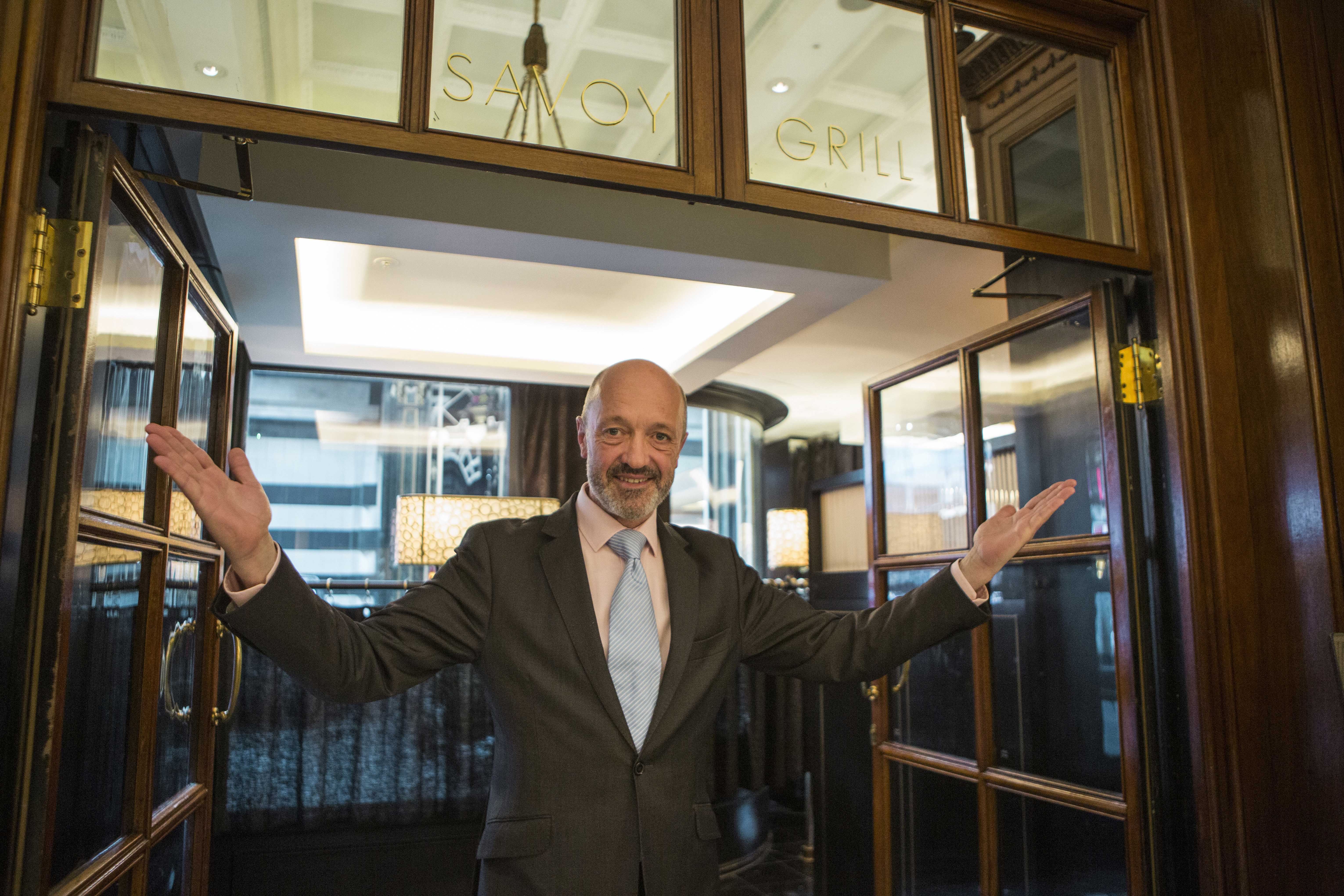 TV tonight Thierry welcomes celebrating guests to the Savoy Grill