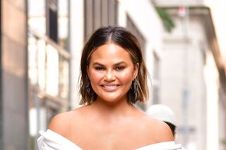 Chrissy Teigen leaves "Watch What Happens Live" on September 19, 2018 in New York City