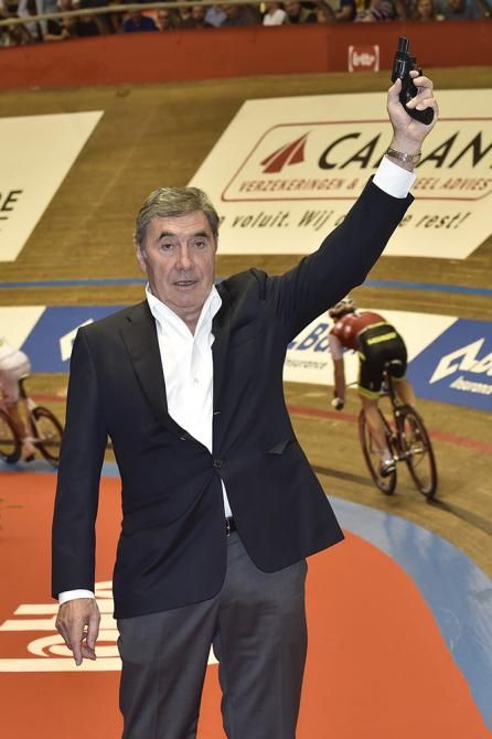 Eddy Merckx was the guest starter