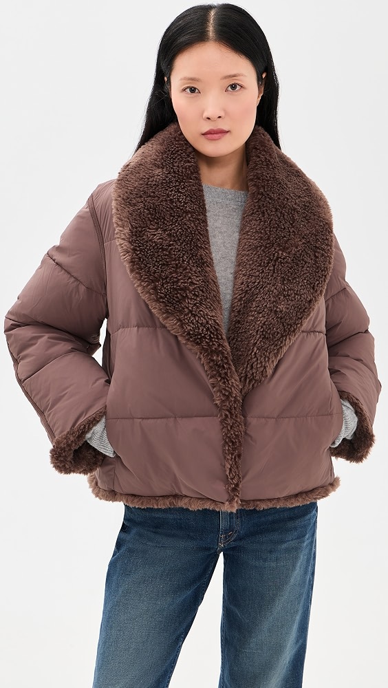 Wylda Puffer Jacket - Burnt Cedar